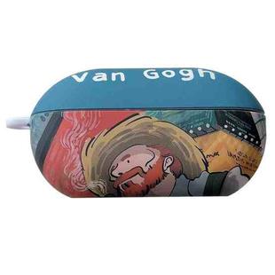 For Beats Solo Buds Oil Painting Frosted PC Earphone Protective Case(Van Gogh)