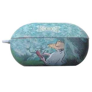 For Beats Solo Buds Oil Painting Frosted PC Earphone Protective Case(Under Tree)