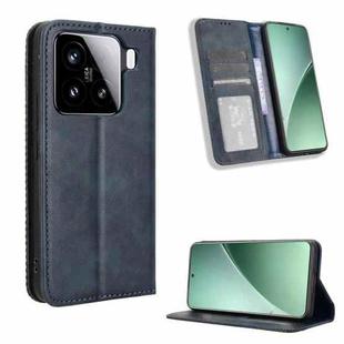 For Xiaomi 15 Magnetic Buckle Retro Texture Leather Phone Case(Blue)