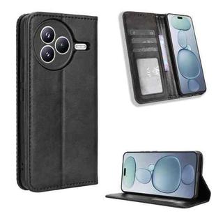 For Xiaomi Civi 5 Pro 5G Magnetic Buckle Retro Texture Leather Phone Case(Black)