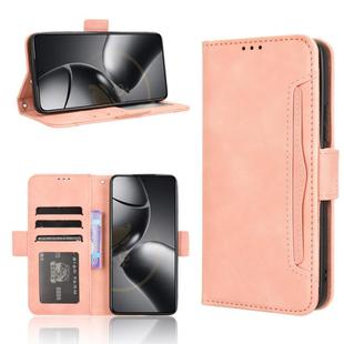 For Xiaomi 14T Pro Skin Feel Calf Texture Card Slots Leather Phone Case(Pink)