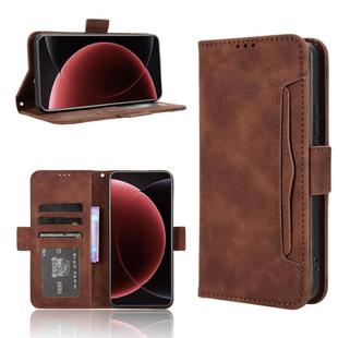 For Xiaomi 15 Ultra Skin Feel Calf Texture Card Slots Leather Phone Case(Brown)
