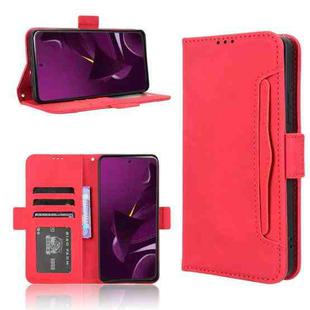 For Xiaomi Poco M7 Pro 5G Skin Feel Calf Texture Card Slots Leather Phone Case(Red)