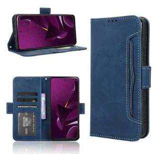 For Xiaomi Poco M7 Pro 5G Skin Feel Calf Texture Card Slots Leather Phone Case(Blue)