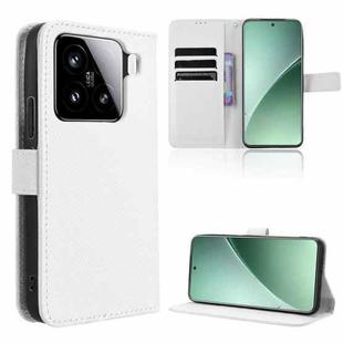 For Xiaomi 15 Diamond Texture Leather Phone Case(White)