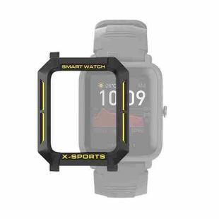 For Huami Amazfit Bip Lite Version 1S / Bip S Smart Watch TPU Protective Case, Color:Black+Yellow