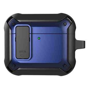 For AirPods 4 Bumblebee Bluetooth Earphone Silicone Protective Case(Navy Blue)