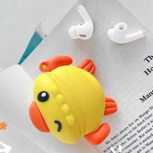 For AirPods Pro Swimming Small Yellow Duck Shape Earphone Protective Case