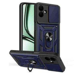 For Samsung Galaxy A07 4G Sliding Camera Cover Design TPU+PC Phone Case(Blue)