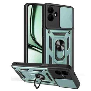 For Samsung Galaxy A07 4G Sliding Camera Cover Design TPU+PC Phone Case(Green)