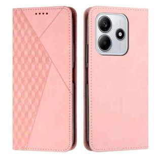 For Redmi Note 14 4G 163.25mm Diamond Splicing Skin Feel Magnetic Leather Phone Case(Rose Gold)