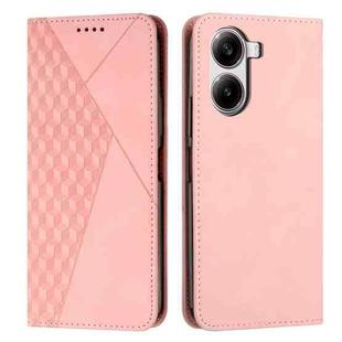 For Redmi Turbo 4 / Xiaomi Poco X7 Pro Diamond Splicing Skin Feel Magnetic Leather Phone Case(Rose Gold)