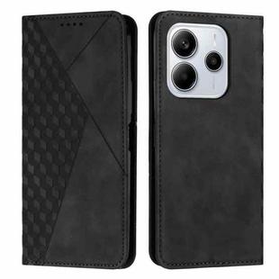 For Redmi Note 14 4G 164.84mm Diamond Splicing Skin Feel Magnetic Leather Phone Case(Black)