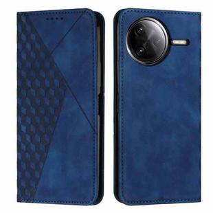 For Redmi K80 / K80 Pro Diamond Splicing Skin Feel Magnetic Leather Phone Case(Blue)