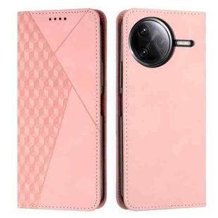 For Xiaomi Poco F7 Pro / F7 Ultra Diamond Splicing Skin Feel Magnetic Leather Phone Case(Rose Gold)