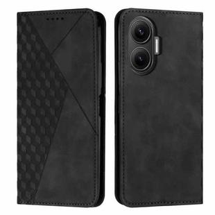 For Xiaomi Poco F7 Diamond Splicing Skin Feel Magnetic Leather Phone Case(Black)