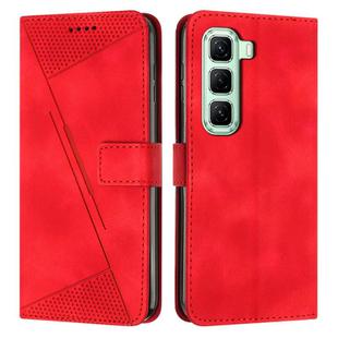 For Infinix Hot 50 4G Dream Triangle Leather Phone Case(Red)