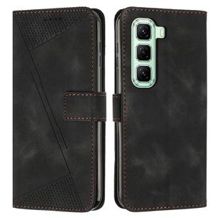 For Infinix Hot 50 4G Dream Triangle Leather Phone Case(Black)