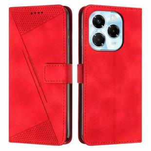 For Infinix Note 40X 5G Dream Triangle Leather Phone Case(Red)