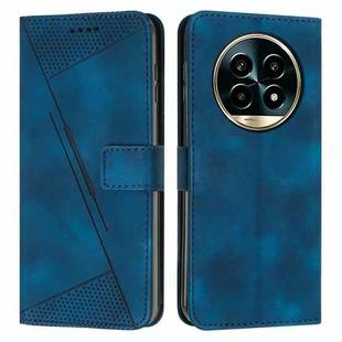 For Realme 13 Pro+ 5G Global Dream Triangle Leather Phone Case(Blue)