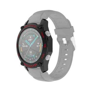 For Huawei Watch GT2 46mm Smart Watch TPU Protective Case, Color:Black+Red