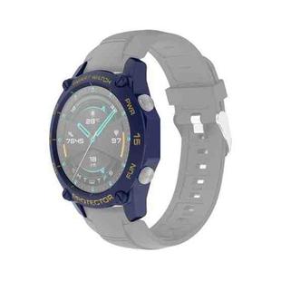 For Huawei Watch GT2 46mm Smart Watch TPU Protective Case, Color:Blue+Gold