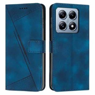 For Xiaomi 14T Dream Triangle Leather Phone Case(Blue)