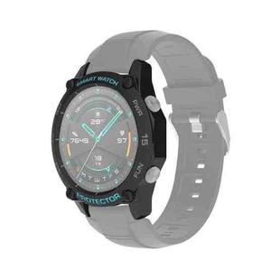 For Huawei Watch GT2 46mm Smart Watch TPU Protective Case, Color:Black+Grey Blue