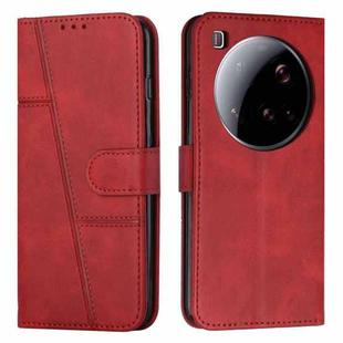 For Xiaomi 15 Ultra Stitching Calf Texture Buckle Leather Phone Case(Red)