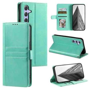 For Samsung Galaxy S25 5G Simple 6-Card Wallet Leather Phone Case(Green)