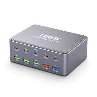 HW33 100W Type-C + USB 10-Port Desktop Fast Charger, Plug Type:US Plug