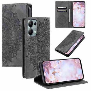 For Motorola Edge 60 Fusion Totem Embossed Magnetic Leather Phone Case(Grey)