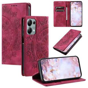 For Motorola Edge 60 Fusion Totem Embossed Magnetic Leather Phone Case(Red)