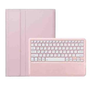 For Huawei MatePad Air 12 2024 Ultra-thin Detachable Bluetooth Keyboard Leather Tablet Case(Pink White)