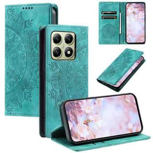 For Xiaomi 14T Totem Embossed Magnetic Leather Phone Case(Green)