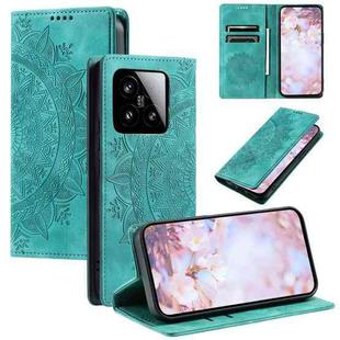 For Xiaomi 15 Totem Embossed Magnetic Leather Phone Case(Green)