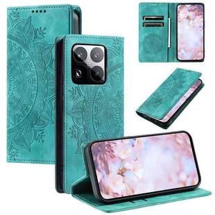 For Xiaomi 15 Pro Totem Embossed Magnetic Leather Phone Case(Green)