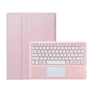 For Honor MagicPad 2 12.3 AH22-A Ultra-thin Detachable Bluetooth Keyboard Leather Tablet Case with Touchpad(Pink White)