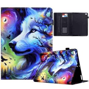 For iPad mini 2019 Painted Pattern Leather Tablet Case(Star Wolf)