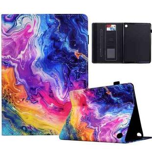 For Amazon Kindle Fire 7 2022 Painted Pattern Leather Tablet Case(Marble)