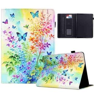 For Amazon Kindle Paperwhite 5 2021 Painted Pattern Leather Tablet Case(Colorful Flowers)