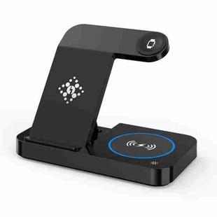 For Samsung Galaxy Watch B18 4 in 1 Mobile Phone / Earphone Universal Foldable Wireless Charger(Black)