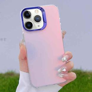 For iPhone 11 Pro Color Plating Discoloration PC Phone Case(Purple)