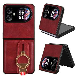 For Blackview Hero 10 Wristband Leather Back Phone Case(Red)