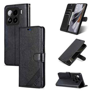 For Xiaomi 15 AZNS Sheepskin Texture Flip Leather Phone Case(Black)
