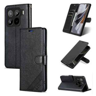 For Xiaomi 15 Pro AZNS Sheepskin Texture Flip Leather Phone Case(Black)