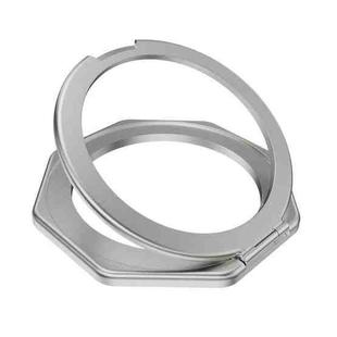 Aluminium Alloy Magsafe Magnetic Ring Phone Holder(Silver)