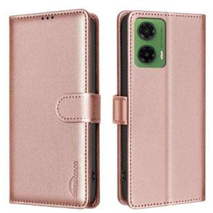 For Motorola Moto G35 Litchi Texture RFID Anti-theft Leather Phone Case(Gold)