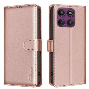 For Motorola Edge 60 Pro Litchi Texture RFID Anti-theft Leather Phone Case(Gold)
