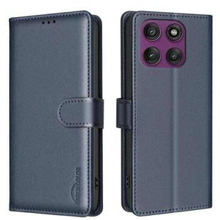 For Motorola Edge 60 Pro Litchi Texture RFID Anti-theft Leather Phone Case(Blue)